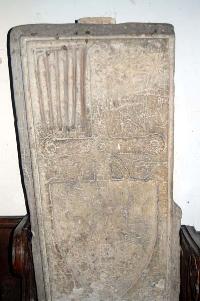 Tombstone in the nave February 2007